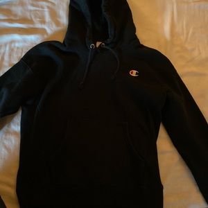 Black champion hoodie